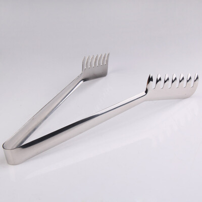 

Fine Polishing Stainless Steel Buffet Spaghetti Pasta Tongs Food Tong 26cm
