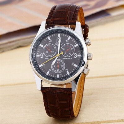 

Three-eye geneva belt watch Explosion models Geneva couple models three-eye quartz watch