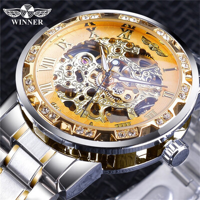 

Gobestart T-WINNER Fashion Hollow Luxury Design Business Fashion Mens Mechanical Watch