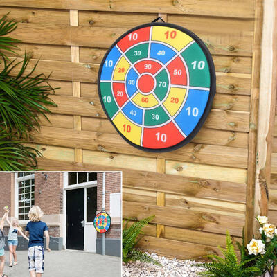 

Greensen Dartboard Set with 8 Balls Colorful Lint Dart Board Game for Children Adult