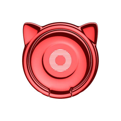 

BASEUS Cartoon Cute Cat Ear Style Ring Stand For Mobile Phone Super Slim Zinc Alloy Magnetic Rotary Finger Ring Holder