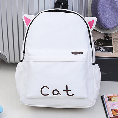 

New Fashion Womens Portable Backpack Casual Wild Cute Rabbit Ear Bear Backpack