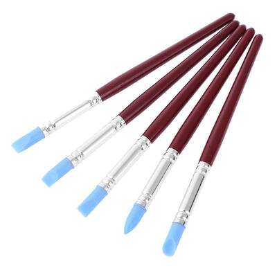

5pcs Soft Silicone Nail Art Craft Pottery Pens Sculpting Polymer Modeling