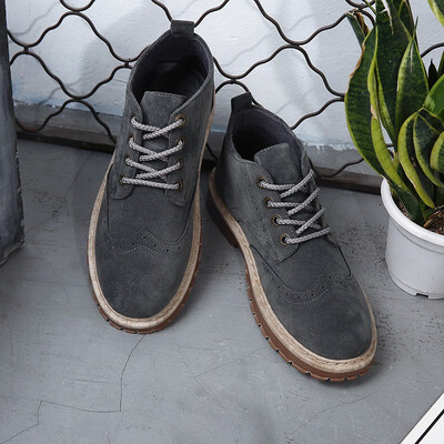 

Imitation cowhide high-top Martin shoes retro Brock plus velvet Martin boots men