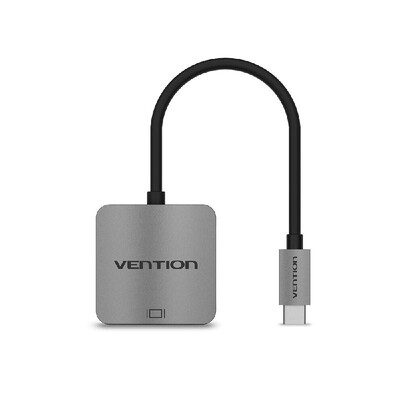 

VENTION Type-C to VGA Adapter USB-C Converter 4K 1080P Metal Shell AV Converter for Macbook TV Projector