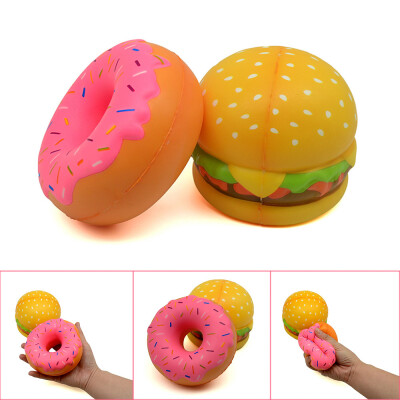 

Gotoamei Stress Reliever Scented Hamburger Doughnut Super Slow Rising Kids Squeeze Toy