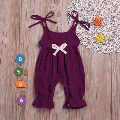 

Summer Baby Boys Girls Summer Solid Romper Bodysuit Jumpsuit Outfits Sunsuit