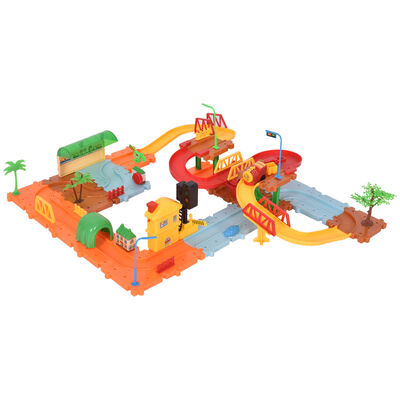 

60 pcs Railway Train Building Blocks with Light & Music