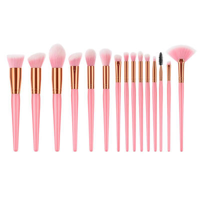 

15pcs Fan Shape Eye Shadow Blush Foundation Powder Makeup Brushes Set Kit