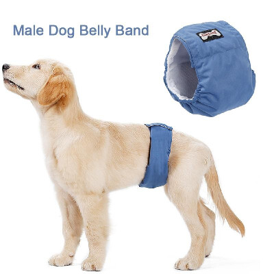 

3Pcs Washable Male Dog Belly Band Wrap Waterproof Pet Diaper Toilet Training Dog Physiological Pant