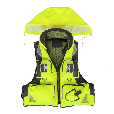 

Lixada Professional Fishing Polyester Adult Safety Life Jacket Survival Vest Swimming Boating Drifting