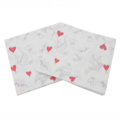 

20 Pcs 33x33cm Party Love With A Colorful Printed Napkin