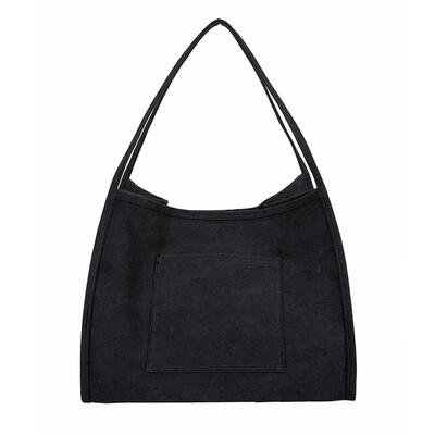 

Solid Color Shoulder Handbags Women Large Top-handle Bags Canvas Totes