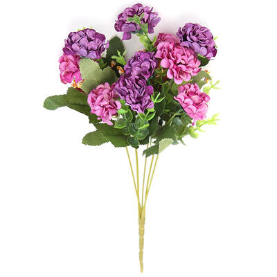 

Chrysanthemum Artificial Hydrangea Flowers Gardens Art Home Wedding Decor