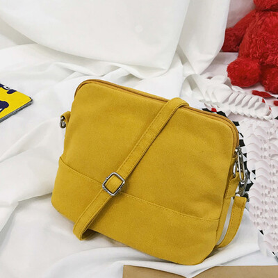 

Tailored Fashion Ladies Versatile Canvas Solid Color Shell Shoulder Bag Messenger Bag