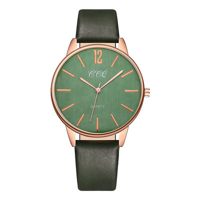 

New Product Women Watches Solid Color Dial Ladies Fashion Quartz Wristwatch Leather Strap Clock Casual Gift Reloj Mujer