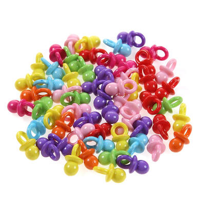 

50pcs Acrylic Baby Shower Favor Pacifier Girl Boy Decor Birthday Party Gift