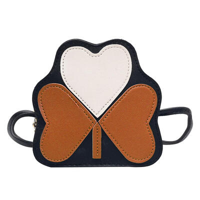 

Cute Kids Girls Leaf Shaped Shoulder Handbags PU Leather Crossbody Bags