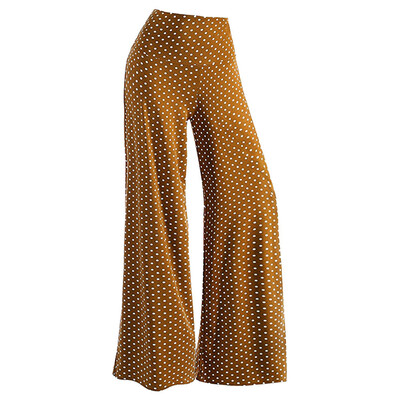 

Tailored Womens Casual Point Stretchy Wide Leg Palazzo Lounge Pants BK