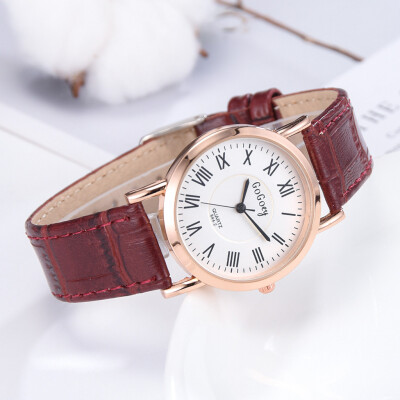 

RM GoGoey Leisure Fashion Simple Roman Numerals Dial Dial Quartz Female Watch