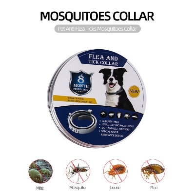 

Pet Dog Cat Collar Anti Flea Ticks Mosquitoes Collar Outdoor Protective Adjustable 8 Months Long-term Protection