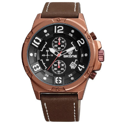 

SKONE Fashion Casual Watch 3ATM Water-resistant Quartz Watch Luminous Men Wristwatches Male Relogio Musculino