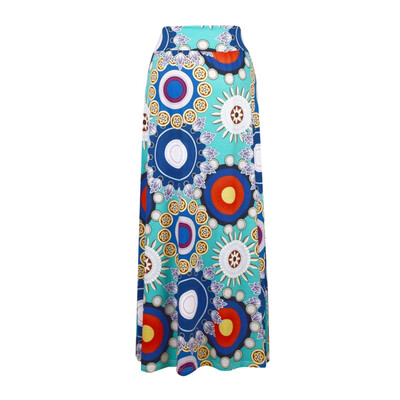 

Roseonmyhand Women Ladys High Waist Bodycon Comfort Bohemian Printed Long Maxi Skirt