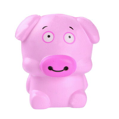 

Gotoamei Smiley Pink Pig Scented Charm Slow Rising Squeeze Stress Reliever Toy