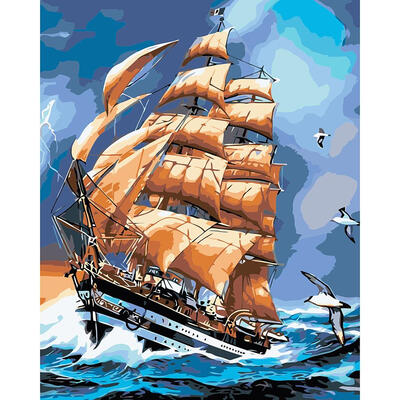 

5D DIY Full Drill Diamond Painting Ship Cross Stitch Embroidery Mosaic Kit