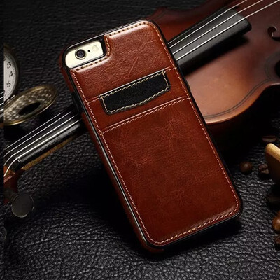 

Double leather card case