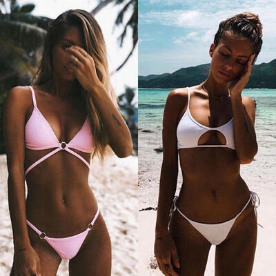 

2018 hot sale Womens Sexy Bikini Set Push-up Padded Bandage Swimwear Bathing Swimsuit