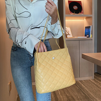 

High-end bag handbag 2019 new fashion big bag wild foreign shoulder bag summer small fresh bucket bag