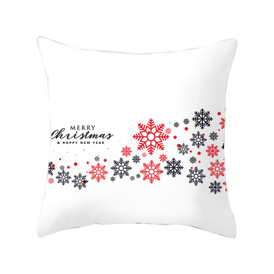 

Christmas Decorative Pillowcase Square Printed Throw Pillow Cover Santa Claus Throw Pillowcase For Home Office