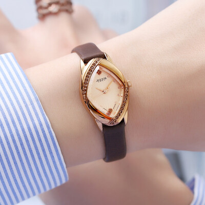 

New julius belt watch Korean fashion water drill watch retro womens watch waterproof quartz watch