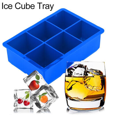 

Silicone Ice Cube Maker 6 Cavities Chocolate Candy Tray Mold Kitchen Cooking Tools Ice Cube Maker Ice Cube Tray