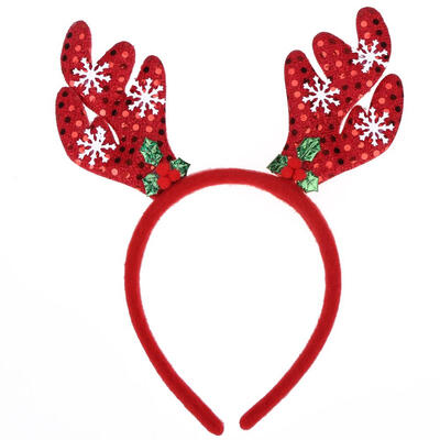 

Girl Children School Snow Deer Head Strap Christmas Party Hair Clasp