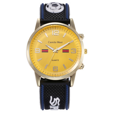 

Explosive mens sports silicone watch student casual outdoor quartz watch mens section