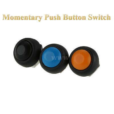 

Mini Round 12V Momentary Push Button Horn OFFON Doorbell Switch SPST