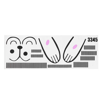 

Cartoon Rabbit Kindergarten Kid Room Decor Self-adhesive Door Sticker Decal