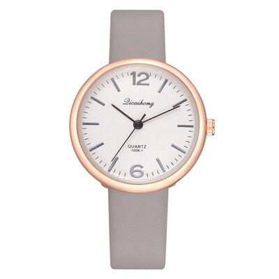

Korean fashion casual womens PU fashion watch student casual small fresh girls simple watch