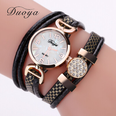 

Womens watch duoya brand female models PU winding fashion table sexy snake pattern multicolor