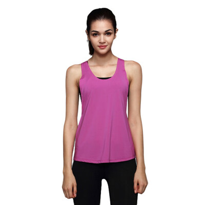 

Solid Color Summer Sexy Women Tank Tops Dry Quick Loose Fitness Sleeveless Vest