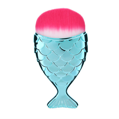 

Mermaid Fish Shape Makeup Powder Foundation Blush Contour Brush