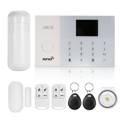 

433MHz Wireless GSM&WIFI SMS Auto-dial Alarm Security System LCD Display Door Sensor PIR Motion Sensor Smart Home Burglar Security