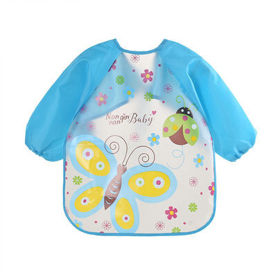 

baby clothes baby bib waterproof overalls childrens waterproof long-sleeved anti-clothing clothing to eat clothes baby bib