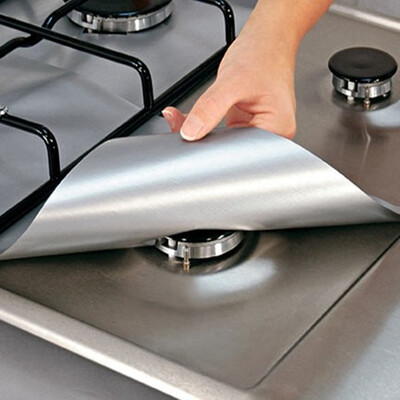 

Non-stick Gas Range Protectors Reusable Foil Stove Burner Protective Cover Liner Clean Mat Pad