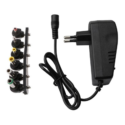 

345675912V 3A AC DC Adjustable Adapter 30W Universal Electricity Charge with 6 Standard Output Plugs