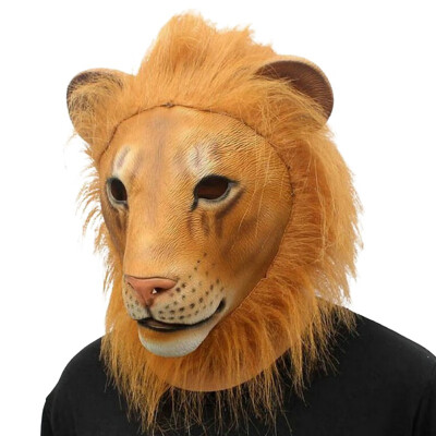 

Mask Halloween Party Full Face Horrible Animal TigerLion Head Mask Props for Masquerade Halloween Masks Party Supplies