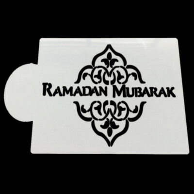 

Muslim Festival Ramadan Cake Decorating Spray Pattern Mold Muslim Fasting Eid al-Fitr Theme Cake Decoration Tools Supplies