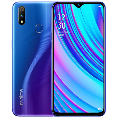 

Realme X youth version 25 million front drop full screen game smart phone 6GB64GB nitrogen blue full Netcom dual card